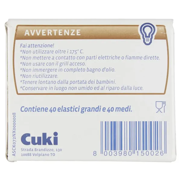 Cuki Inele Elastice pentru Gatire Cuptor, Microunde 80 nuc, Bax 12 set